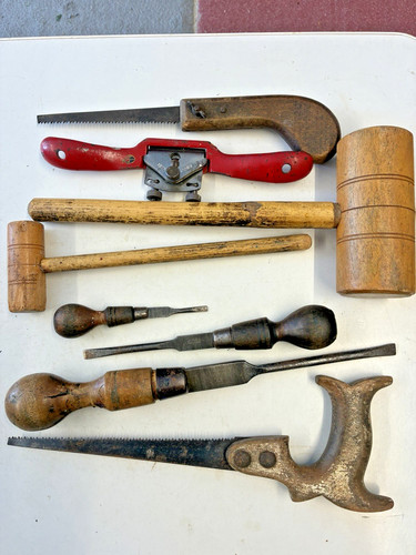 Job lot vintage wood - lot,