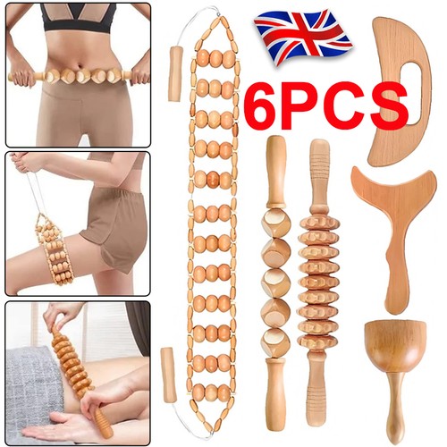 6pcs wood therapy - wood, massage